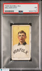 T206 William Otey Southern League Norfolk PSA 1 Old Mill Back