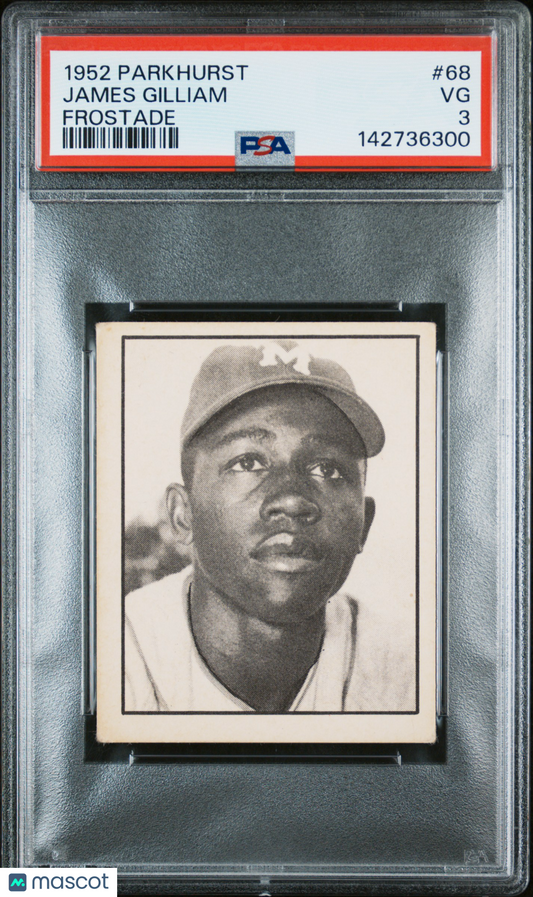 1952 Parkhurst Frostade #68 James Gilliam Royals PSA 3