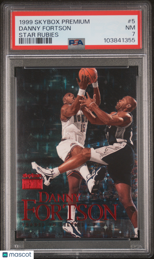 1999 Skybox Premium Star Rubies #5 Danny Fortson Celtics /45 PSA 7