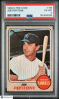 1968 OPC O-Pee-Chee #195 Joe Pepitone Yankees PSA 6