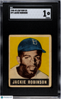 1948 Leaf #79 Jackie Robinson Rookie HOF Dodgers SGC 1