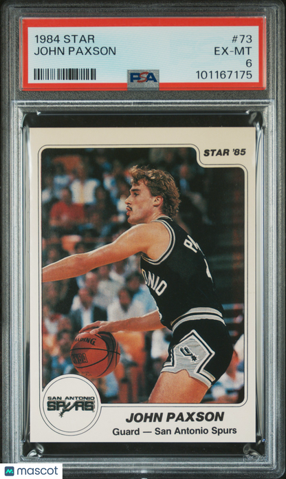 1984 Star #73 John Paxson Spurs PSA 6