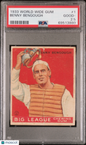 1933 Goudey World Wide Gum #1 Benny Bengough Browns PSA 2.5