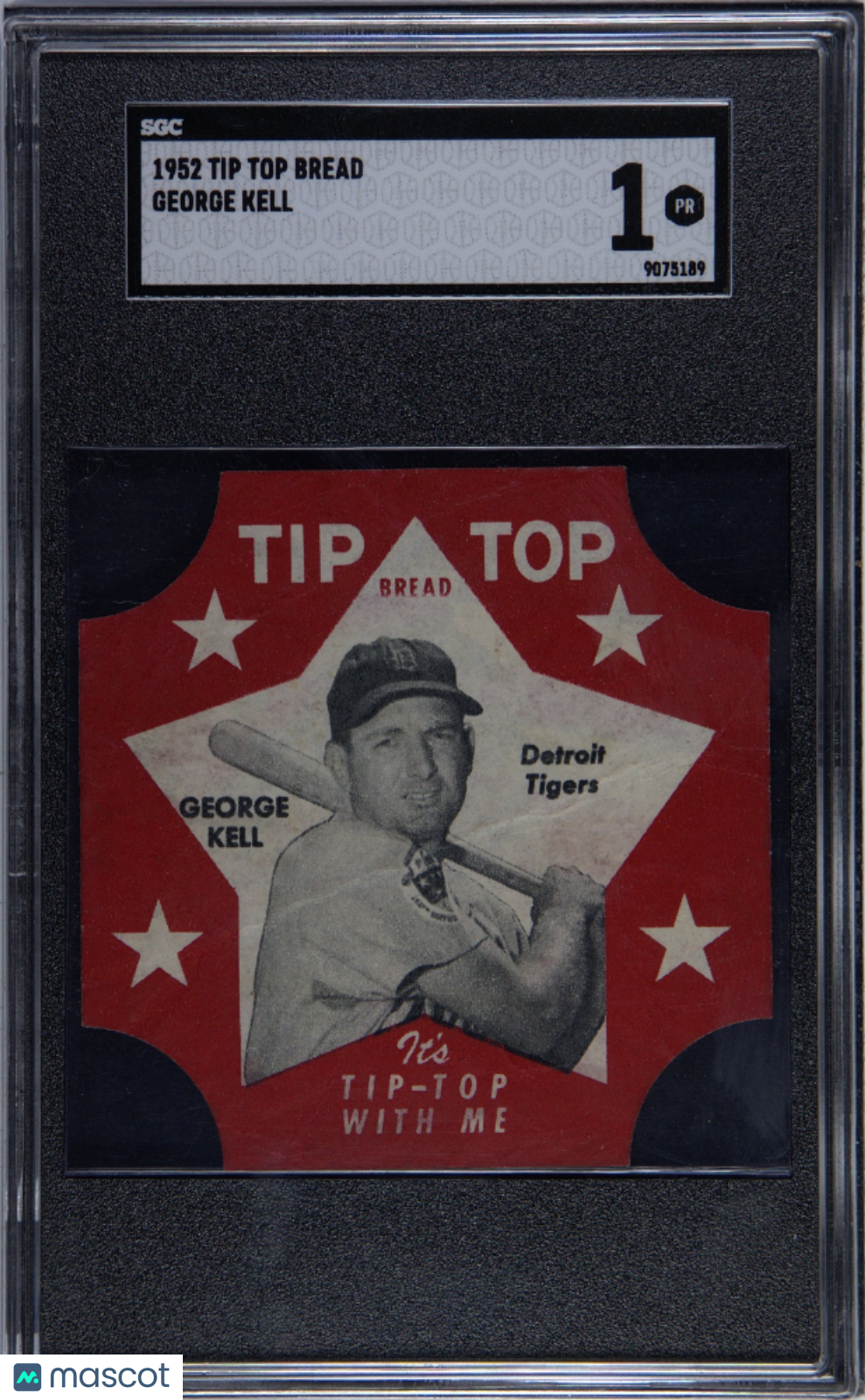 1952 Tip Top Bread George Kell Tigers SGC 1