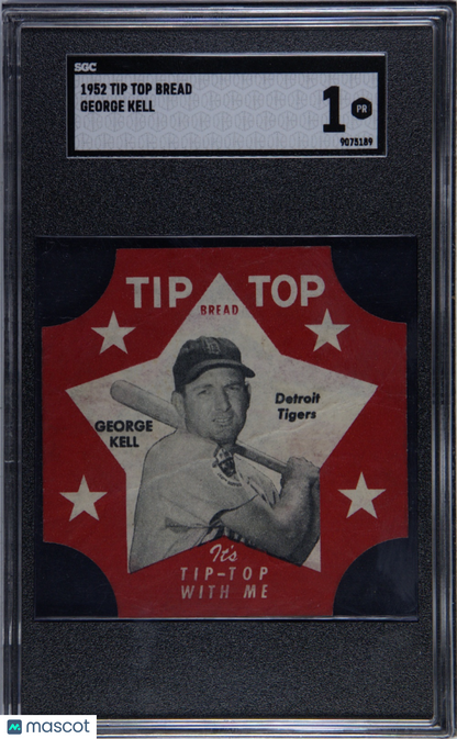 1952 Tip Top Bread George Kell Tigers SGC 1