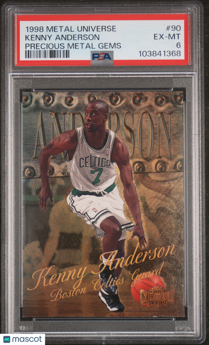1998 Metal Universe PMG #90 Kenny Anderson Celtics /50 PSA 6
