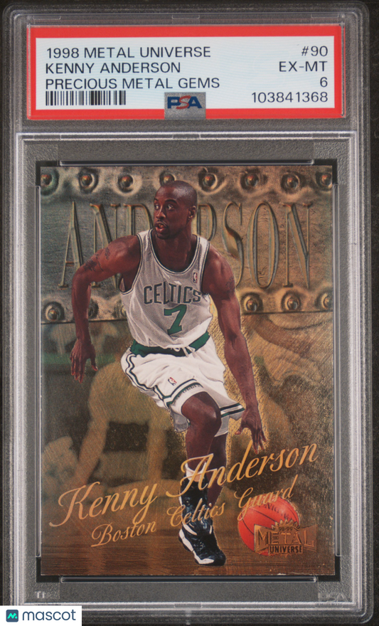 1998 Metal Universe PMG #90 Kenny Anderson Celtics /50 PSA 6