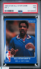 1983 Star All-Star Game #26 Dr. J Julius Erving PSA 7
