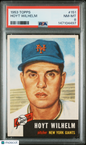1953 Topps #151 Hoyt Wilhelm Giants PSA 8