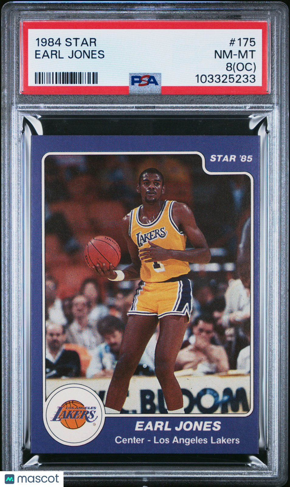 1984 Star #175 Earl Jones Lakers PSA 8(OC)