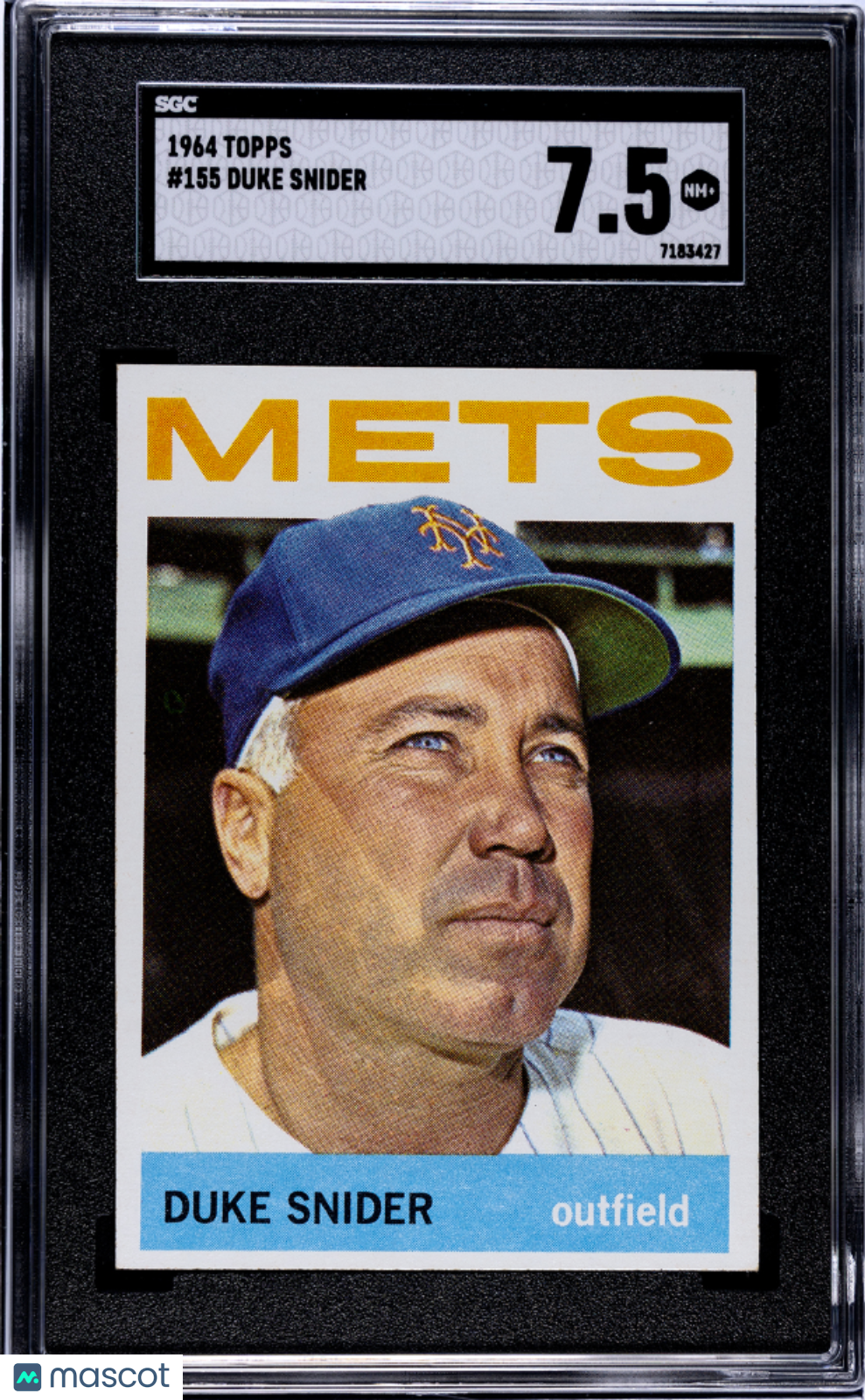 1964 Topps #155 Duke Snider Mets SGC 7.5
