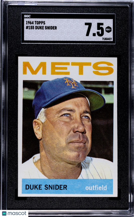 1964 Topps #155 Duke Snider Mets SGC 7.5