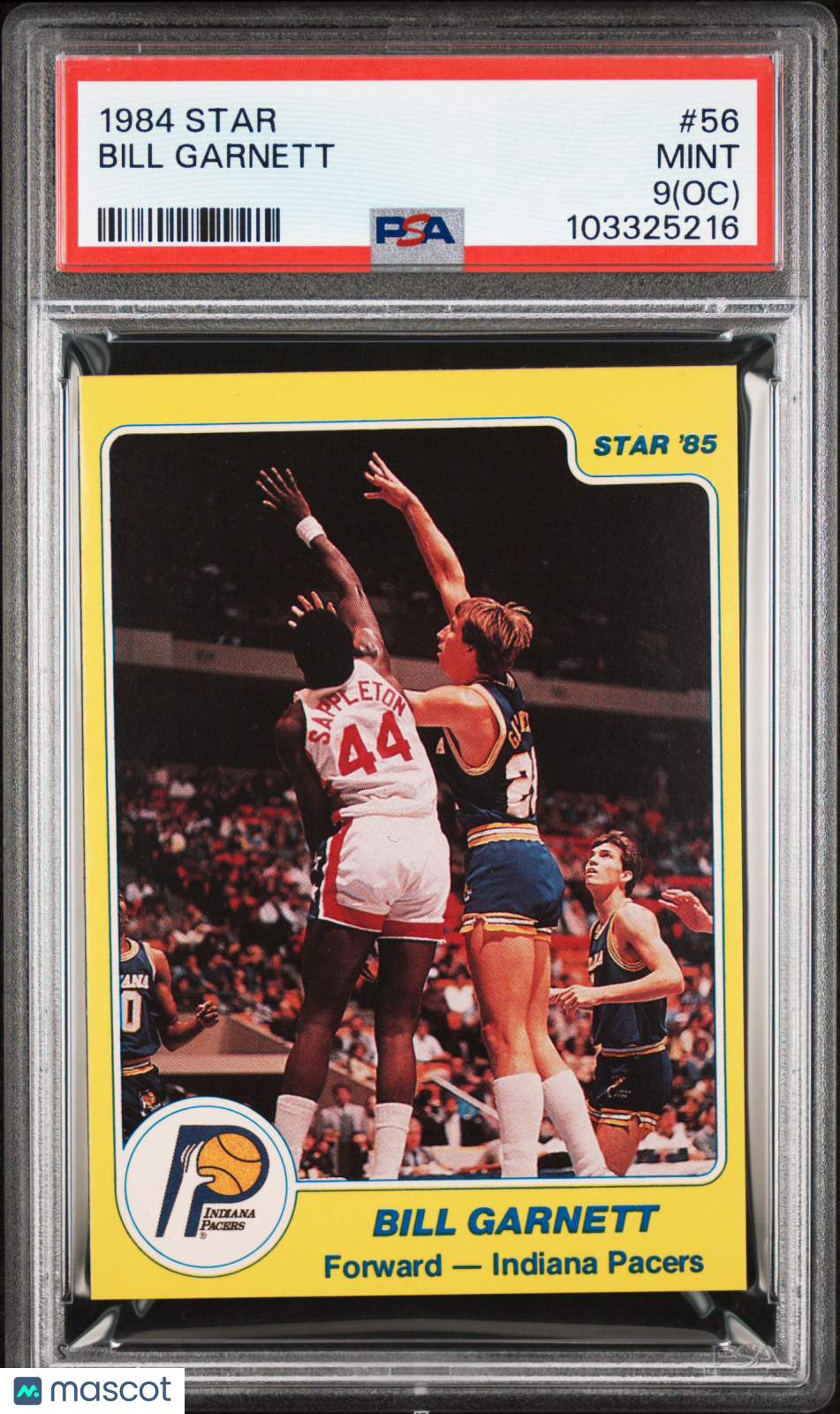 1984 Star #56 Bill Garnett Pacers PSA 9 (OC)