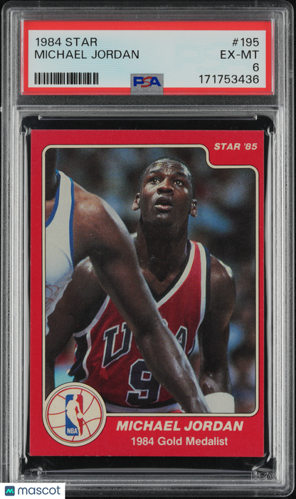 1984 Star #195 Michael Jordan PSA 6