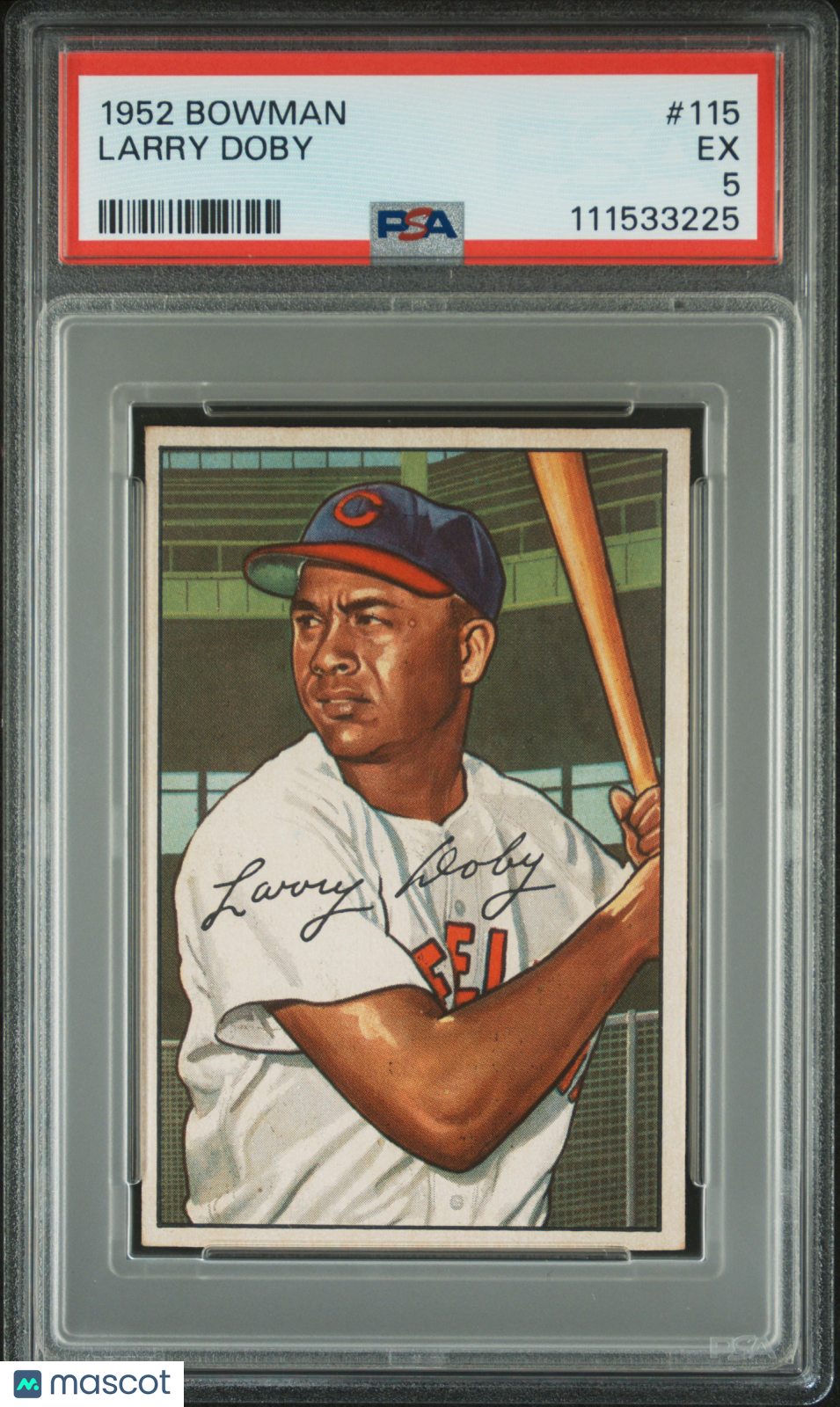 1952 Bowman #115 Larry Doby Indians PSA 5