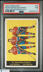 1960 Parkhurst #59 Boom Boom Geoffrion & Jean Beliveau Canadiens PSA 7