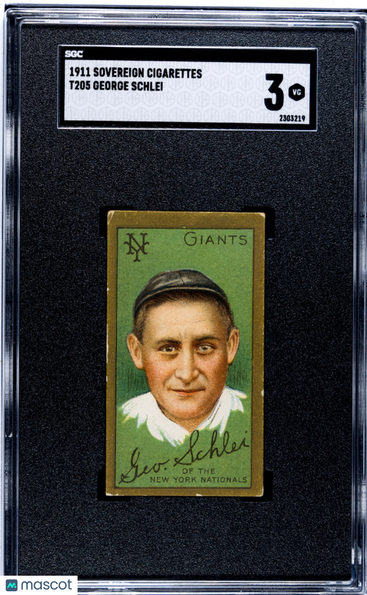 T205 George Schlei Giants Sovereign Back SGC 3