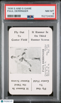 1936 S And S Game Paul Derringer Reds PSA 8