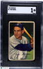 1952 Bowman #1 Yogi Berra Yankees SGC 1
