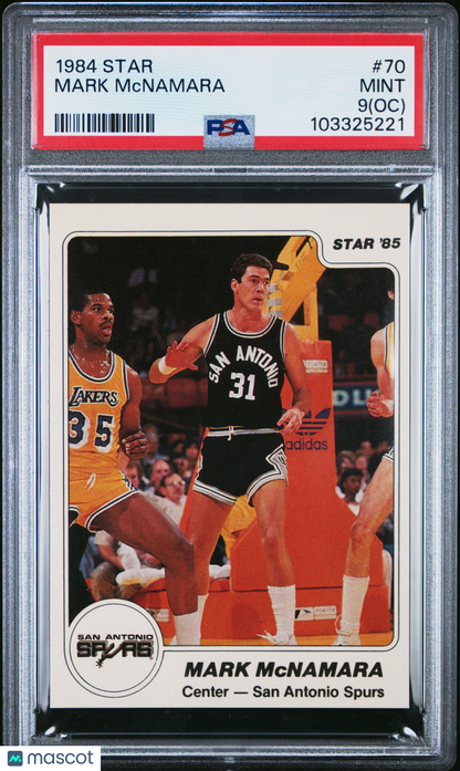 1984 Star #70 Mark Mcnamara Spurs PSA 9 (OC)