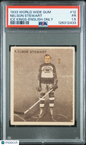 1933 World Wide Gum Ice Kings #12 Nelson Stewart Rookie HOF English Only PSA 1.5