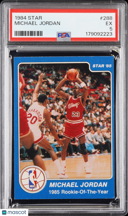 1984 Star #288 Michael Jordan Bulls PSA 5