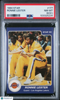 1984 Star #177 Ronnie Lester Lakers PSA 8 (OC)
