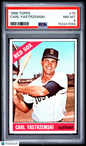 1966 Topps #70 Carl Yastrzemski Red Sox PSA 8