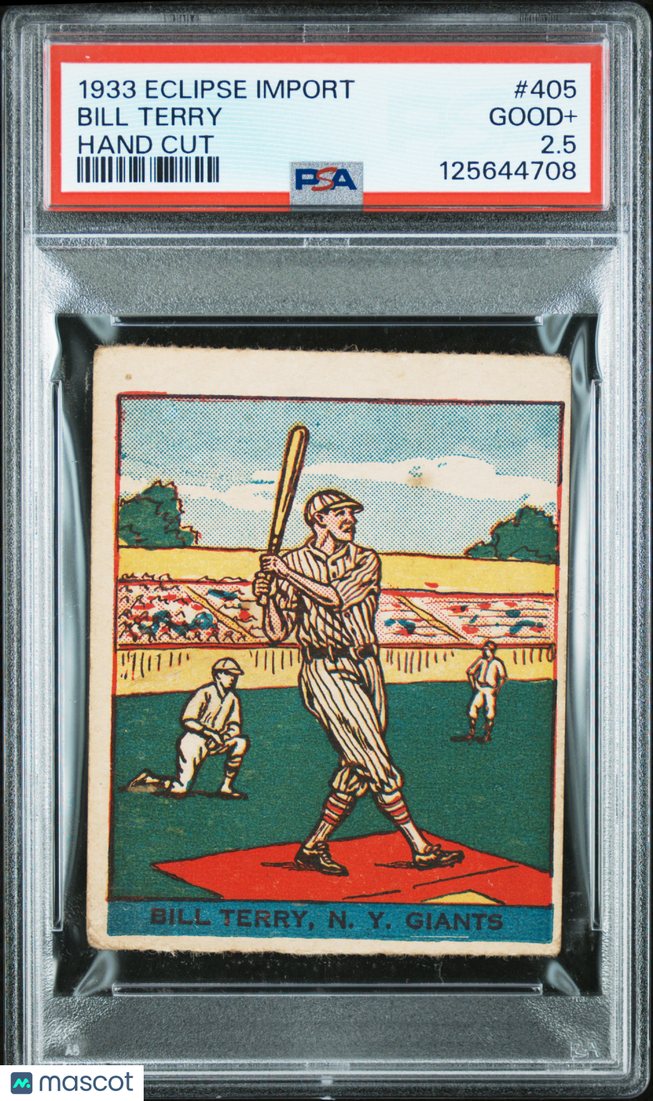1933 Eclipse Import #405 Bill Terry Giants PSA 2.5