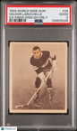 1933 World Wide Gum Ice Kings #28 Wildor Larochelle Rookie English Only PSA 2