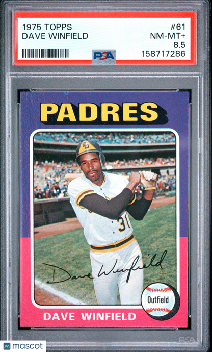 1975 Topps #61 Dave Winfield Padres PSA 8.5