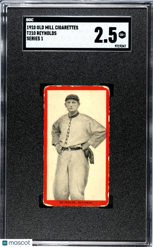 1910 T210 Old Mill Cigarettes Series 1 Reynolds Savannah SGC 2.5