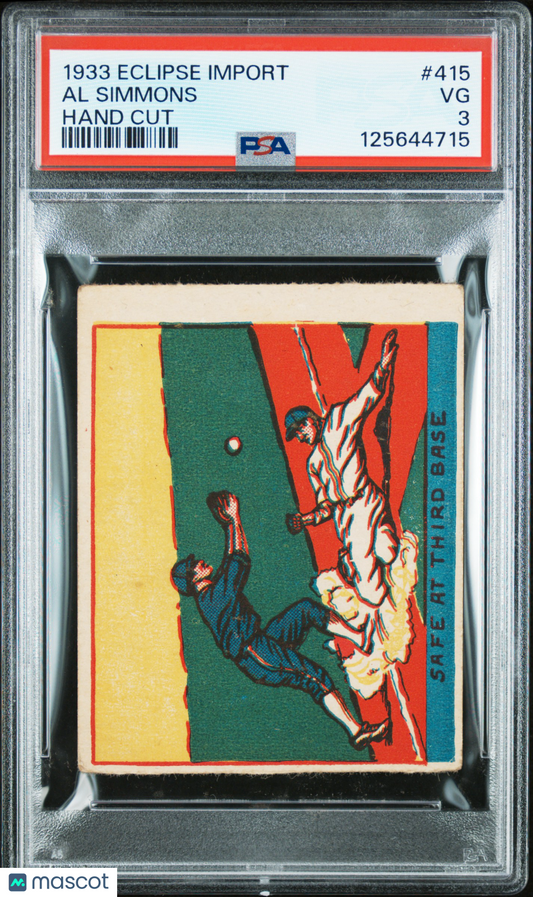 1933 Eclipse Import #415 Al Simmons PSA 3