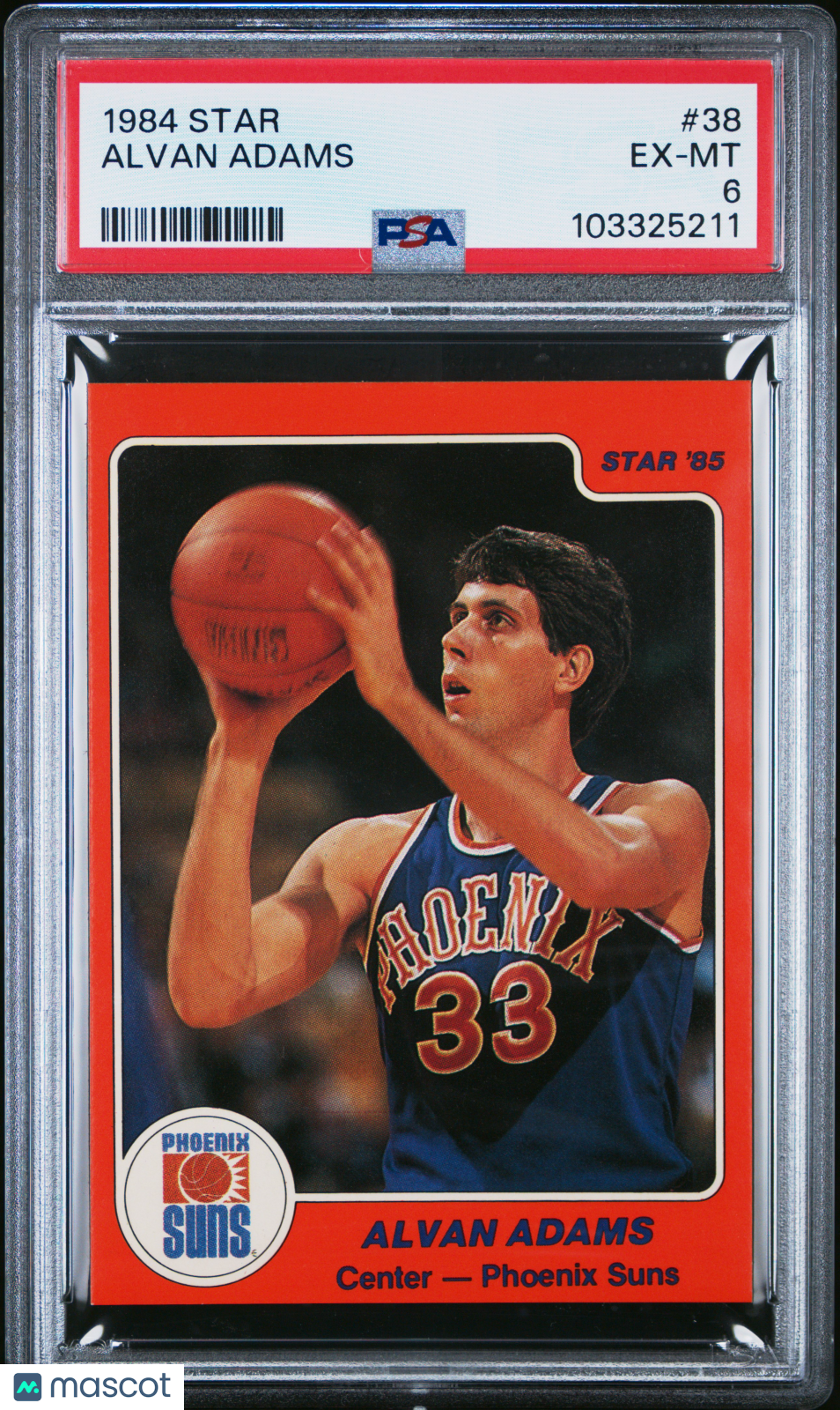 1984 Star #38 Alvan Adams Suns PSA 6