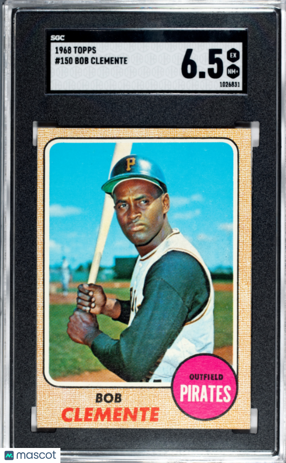 1968 Topps #150 Roberto Clemente Pirates SGC 6.5