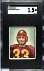 1950 Bowman #100 Sammy Baugh Washington SGC 1.5