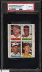 1964 Bazooka Stamps 4 Stamp Panel with Mickey Mantle PSA 6 Pop 1 (None Higher)