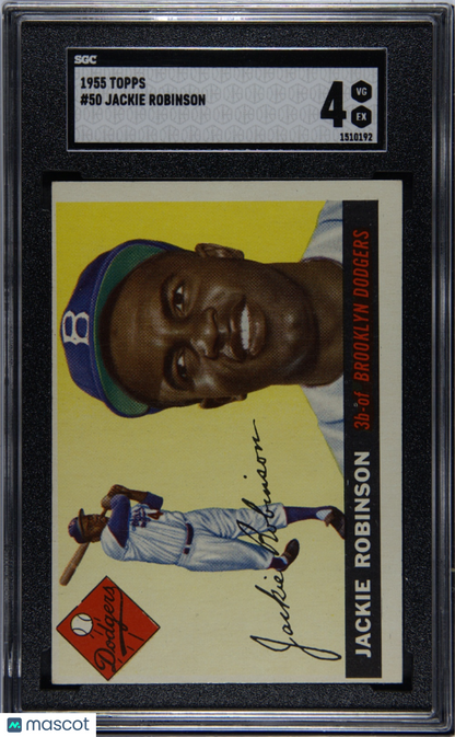 1955 Topps #50 Jackie Robinson Dodgers SGC 4