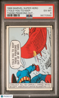 1966 Donruss Marvel Super Hero #5 Captain America  I Told You To Keep PSA 6