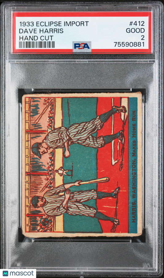 1933 Eclipse Import Hand Cut  #412 Dave Harris PSA 2