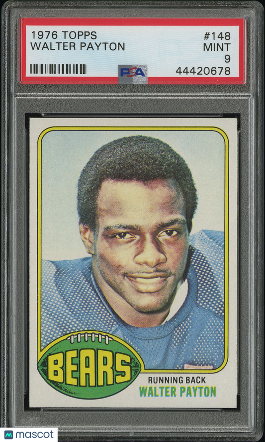 1976 Topps #148 Walter Payton Rookie HOF Bears PSA 9