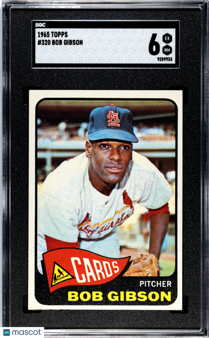 1965 Topps #320 Bob Gibson Cardinals SGC 6