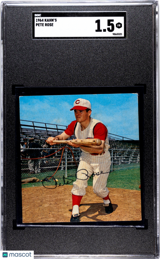 1964 Kahn's Pete Rose Reds SGC 1.5