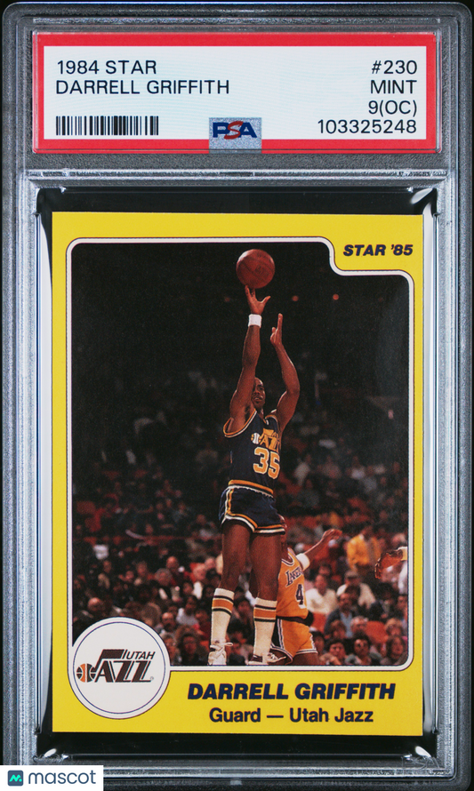 1984 Star #230 Darrell Griffith Jazz PSA 9 (OC)