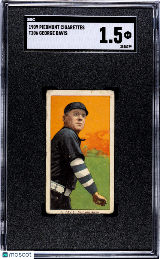 T206 George Davis Chicago SGC 1.5 Piedmont Back