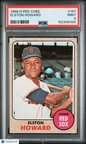 1968 OPC O-Pee-Chee #167 Elston Howard Red Sox PSA 9
