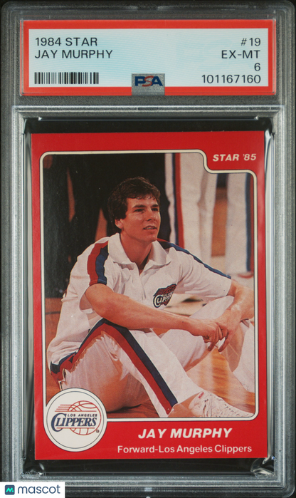 1984 Star #19 Jay Murphy Clippers PSA 6