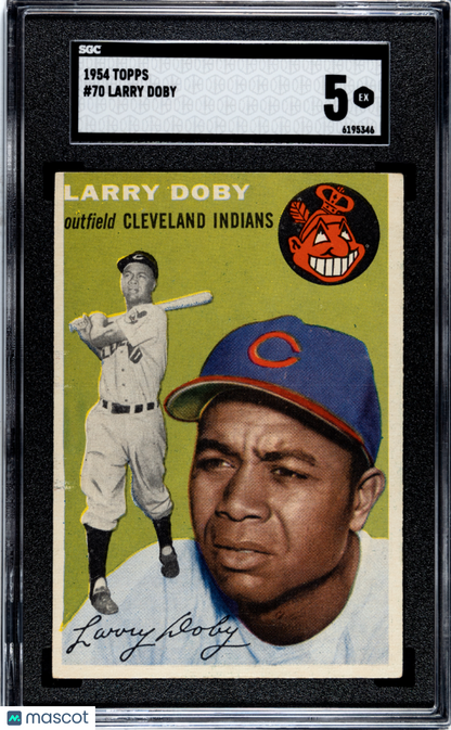 1954 Topps #70 Larry Doby Indians SGC 5