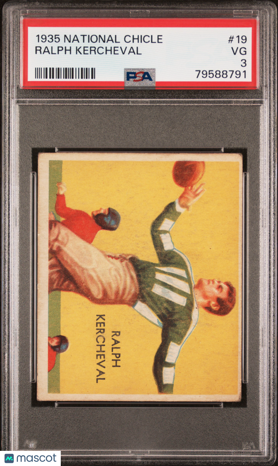 1935 National Chicle #19 Ralph Kercheval Dodgers PSA 3