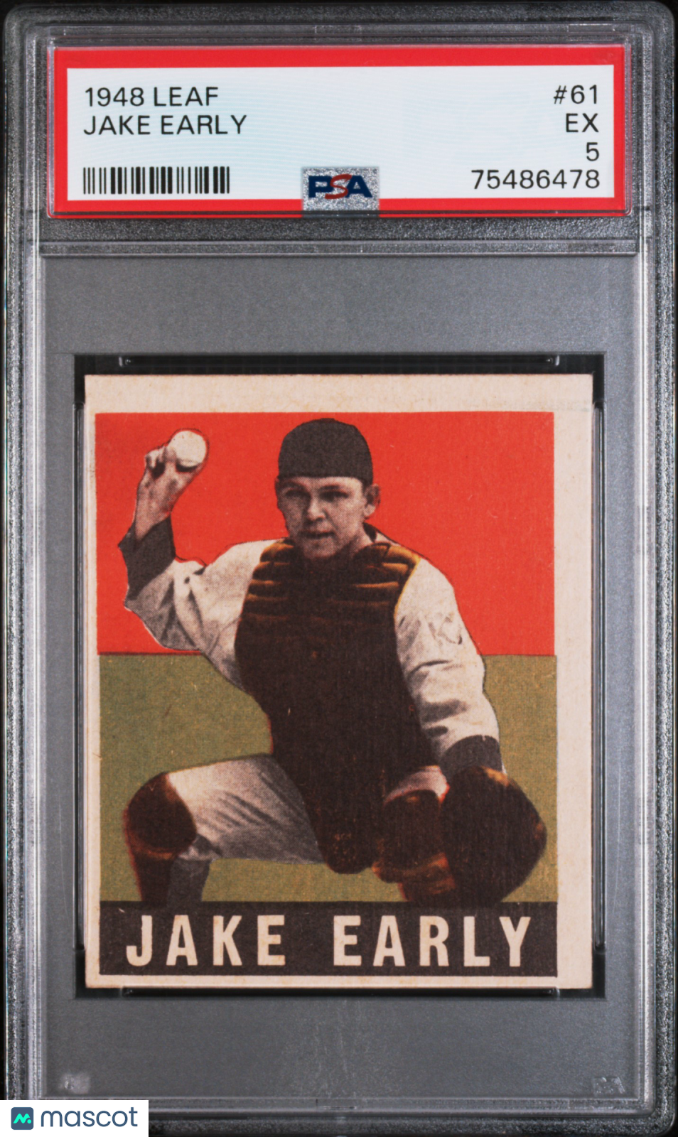 1948 Leaf #61 Jake Early Senators PSA 5